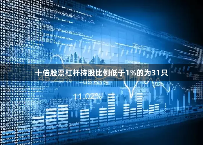 十倍股票杠杆持股比例低于1%的为31只